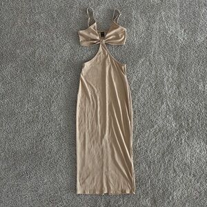 Shein— Nude cut out dress